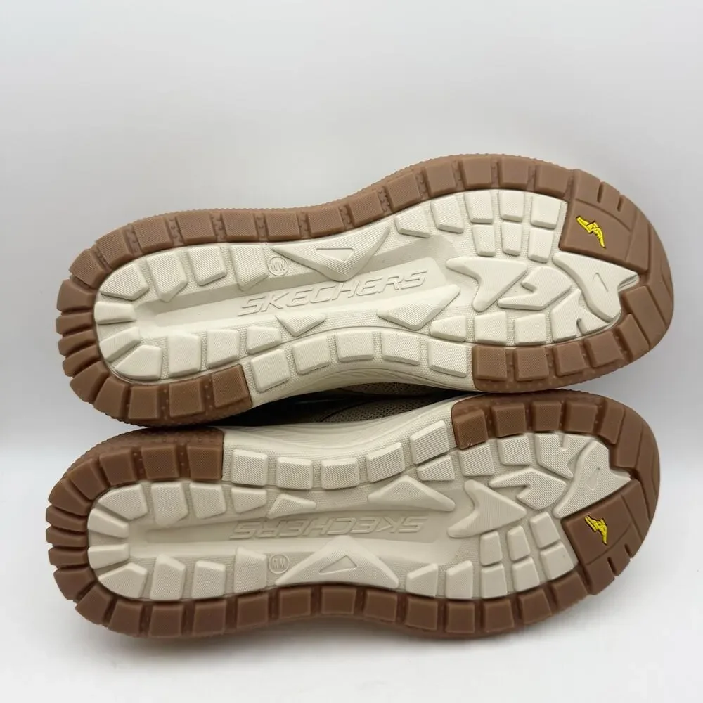SKECHERS Mens Meroe - Alden Slip On Boat Shoes US 13 WW Taupe Tan Sneakers NWT